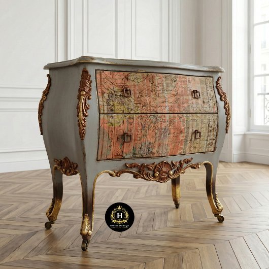 Vintage rustikale Textur Orange Peach Decoupage Seidenpapier