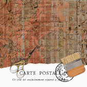 Vintage rustikale Textur Orange Peach Decoupage Seidenpapier