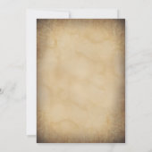 Vintage rustikale Treppenleuchten Hochzeitsempfang Einladung (Rückseite)