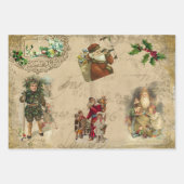 Vintage Rustikale Viktorianische Weihnachtsfeier Geschenkpapier Set (Vorderseite 2)