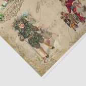 Vintage Rustikale Viktorianische Weihnachtsfeier Seidenpapier (Ausschnitt)