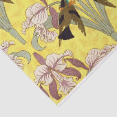 Vintage Rustikale Vögel Wilde Orchideen Seidenpapier (Ausschnitt)