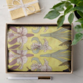 Vintage Rustikale Vögel Wilde Orchideen Seidenpapier (Geschenk)