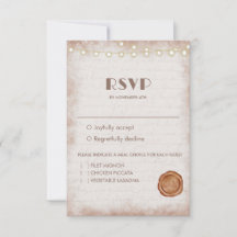 Vintage rustikale Wasserfarben - Romantische Strin