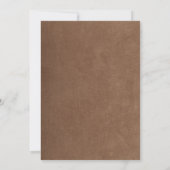 Vintage rustikale Wasserfarben Romantische Stringl Einladung (Rückseite)