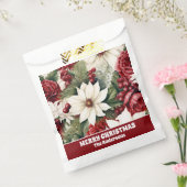 Vintage rustikale Weihnachtsfeiertage Blätter Must Geschenktütchen (Versiegelt)