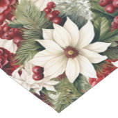 Vintage rustikale Weihnachtsfeiertage Blätter Must Kurzer Tischläufer (Ecke)