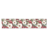 Vintage rustikale Weihnachtsfeiertage Blätter Must Kurzer Tischläufer (Horizontal)