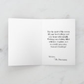 Vintage Rustikale Weihnachtskarte Feiertagskarte (Innenseite)