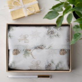 Vintage rustikale Weihnachtskiefern Seidenpapier (Geschenk)