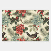 Vintage rustikale Weihnachtswrapping Papier Birnen (Vorderseite 2)