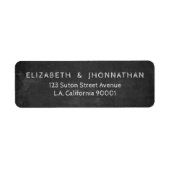 Vintage rustikale weiße Typografie Schwarze Khalkb (Vorne)