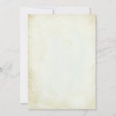 Vintage Rustikale Weltkarte für Wanderherzen Hochz Einladung (Rückseite)