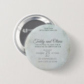 Vintage-rustikale Windmühlen-Blumen-Hochzeitseinla Button (Vorne & Hinten)