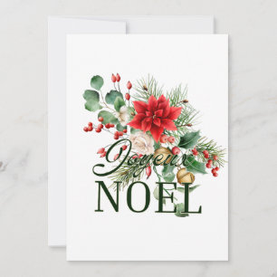 Vintage Rustikaler Französischer Joyeux Noel Einladung