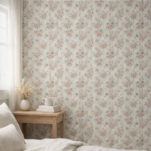 Vintage-Rustikaler Shabby-Chic-Blumenstrauß auf Ho Tapete