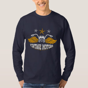 Vintage rustikales Motorrad Herren T-Shirt
