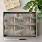 Vintage Rustikales Weihnachtsfest Seidenpapier (Geschenk)