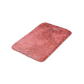 Vintage, rutschige Eisenwand Textur Badematte (Schrägansicht)