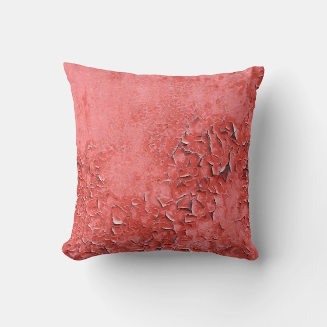 Vintage, rutschige Eisenwand Textur Kissen (Vorderseite)