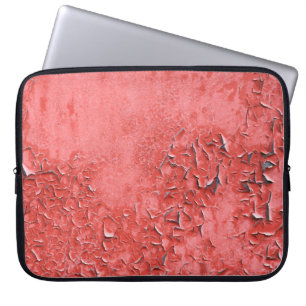 Vintage, rutschige Eisenwand Textur Laptopschutzhülle