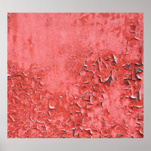 Vintage, rutschige Eisenwand Textur Poster