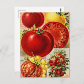 Vintage Saatgutanzeige Postkarte (Vorne/Hinten)