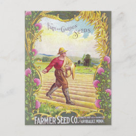 Vintage Saatgutanzeige Postkarte