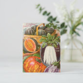 Vintage Saatgutanzeige Postkarte (Stehend Vorderseite)