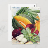 Vintage Saatgutanzeige Postkarte (Vorne/Hinten)