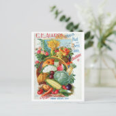 Vintage Saatgutanzeige Postkarte (Stehend Vorderseite)