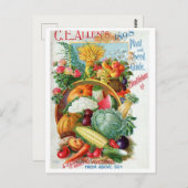 Vintage Saatgutanzeige Postkarte (Vorne/Hinten)