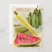 Vintage Saatgutanzeige Postkarte (Vorne/Hinten)