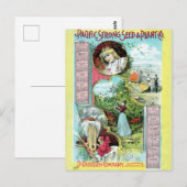 Vintage Saatgutanzeige Postkarte (Vorne/Hinten)