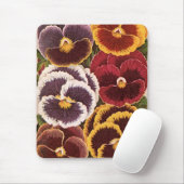 Vintage Saatpacketiketten, Blume der Gartenhalle Mousepad (Mit Mouse)