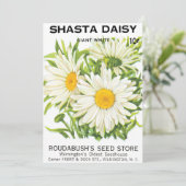 Vintage Saatpackung Kunst, Shasta Daisy Blume (Stehend Vorderseite)