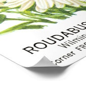 Vintage Saatpackung Kunst, Shasta Daisy Blume Poster (Ecke)