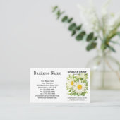 Vintage Saatpackung Kunst, Shasta Daisy Blume Visitenkarte (Stehend Vorderseite)