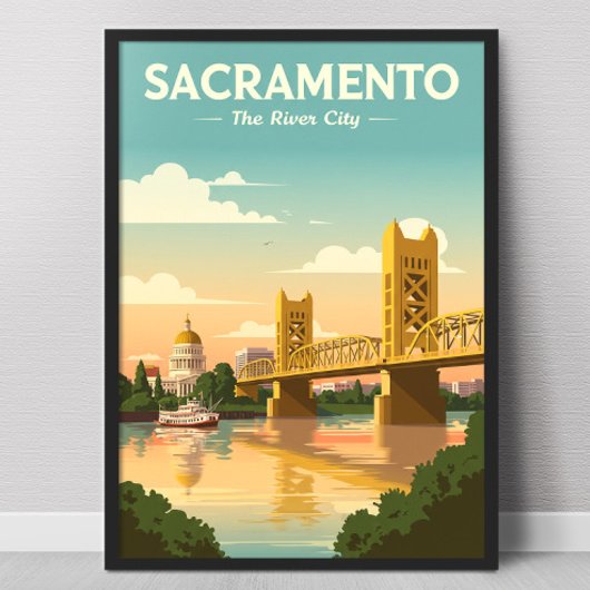 Vintage Sacramento Poster