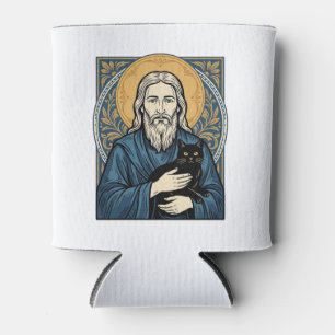 Vintage Sacred Cat Portrait Vektor-Shirt-Design_1 Dosenkühler