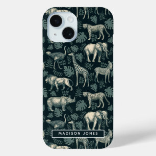 Vintage Safari Afrikanische Tiere  Case-Mate iPhone Hülle