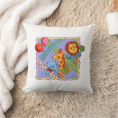 Vintage Safari Animals Throw Pillow Kissen (Decke)