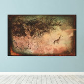 Vintage Safari-StretchCanvas Leinwanddruck (Insitu (Holzboden))
