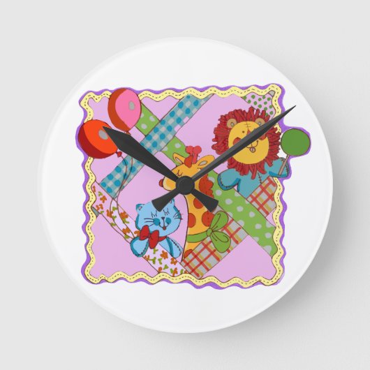 Vintage Safari-Tiere Uhr (Vorderseite)