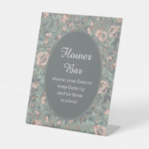 Vintage Sage Dusty Rose Brautparty Blumenbar