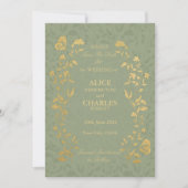 Vintage Sage Ggreen Save the Date Card (Vorderseite)