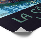 Vintage Saint-Malo Emerald Coast Frankreich Reisen Poster (Ecke)