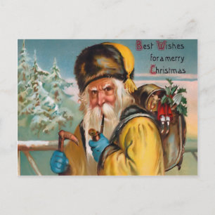 Vintage Saint Nick Postkarte