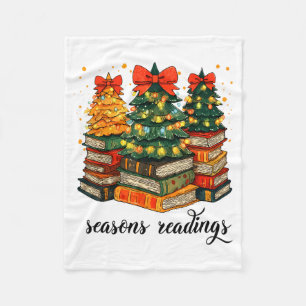 Vintage-Saisons-Lesungen Alle für Weihnachten gebu Fleecedecke