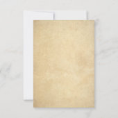 Vintage Saitenlichter Hochzeitskarte RSVP (Rückseite)